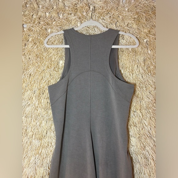 Lululemon•Ribbed Softstreme Slim-Fit Tank Dress•Nomad (taupe brown)•NWOT•size 10 - Picture 5 of 16